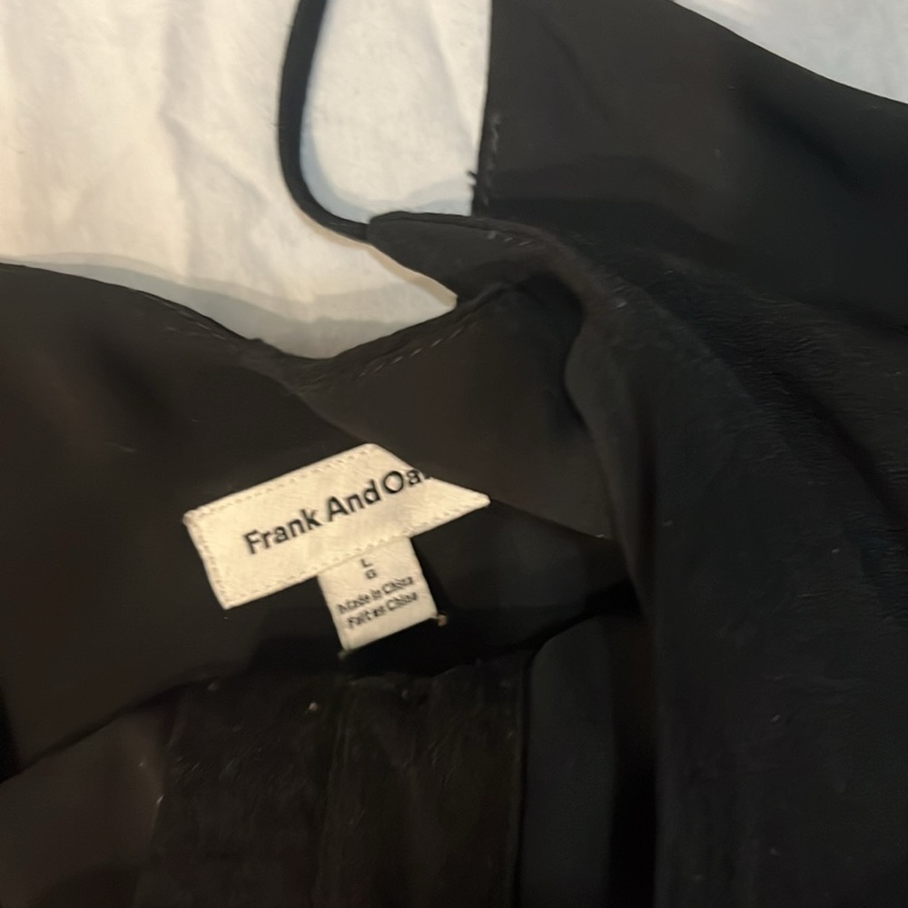 Frank and Oak black tank top with buttons size L - Picture 2 of 3